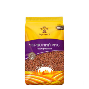 Рис нешліфований червоний Зерновита, 0,5 кг