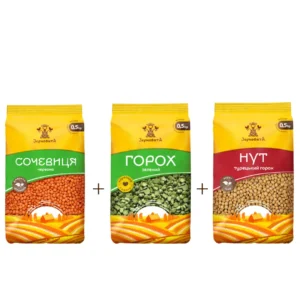 Набір бобових продуктів Зерновита “Білкове комбо”, 3*0,5 кг